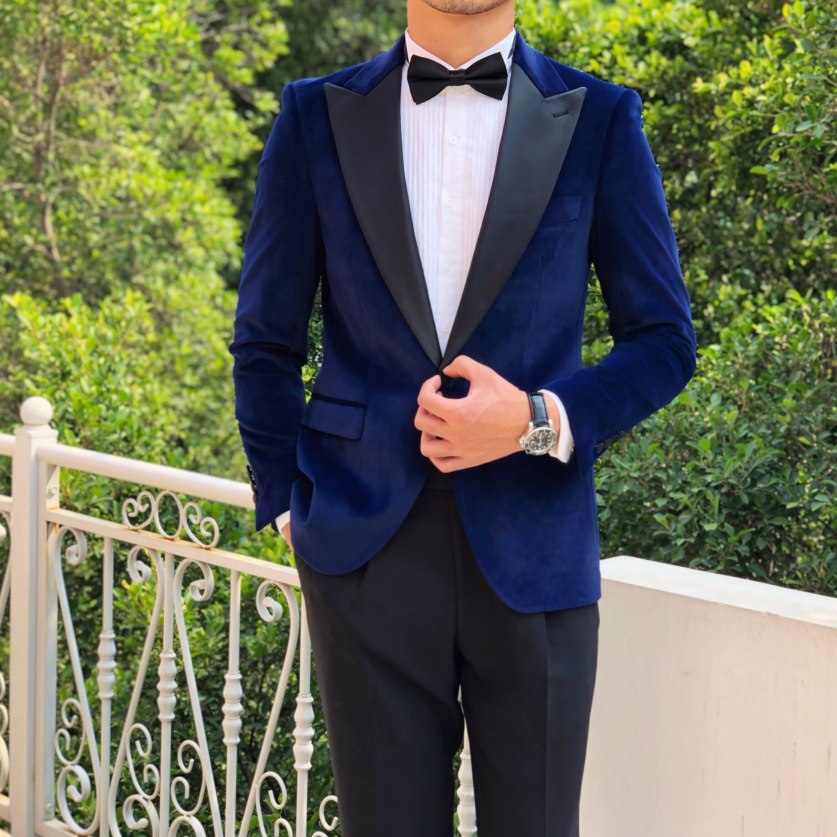 鹿三先生自制男士轻奢高定丝绒西装正装礼服婚礼潮流时尚西服潮男