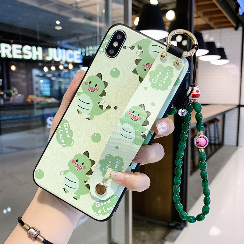 OPPO Reno ze Like a breath of fresh air Mobile phone shell A91 Cute little dinosaur A8 cool and refreshing Summer girl student RENO3 Wrist band Bracket Realme6PRO Retro Hand string mobile phone protect Nested chainin the 3C Digital Accessories, Cell Phone Accessories , Phone Protection Case/Shell category - from Buy2taobao.com to provide professional Taobao agent buy service