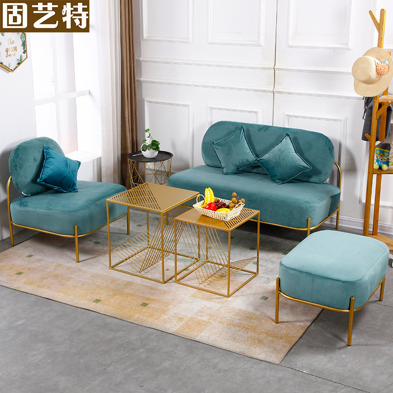 办公室沙发布艺单人双人简约创意个性服装店接待休闲沙发茶几卡座|ruв категории коммерческий/офисная мебель, офисная мебель, гостиной диван/чайный столик, диван - от Buy2taobao.com для оказания профессиональной услуги покупки агента Taobao