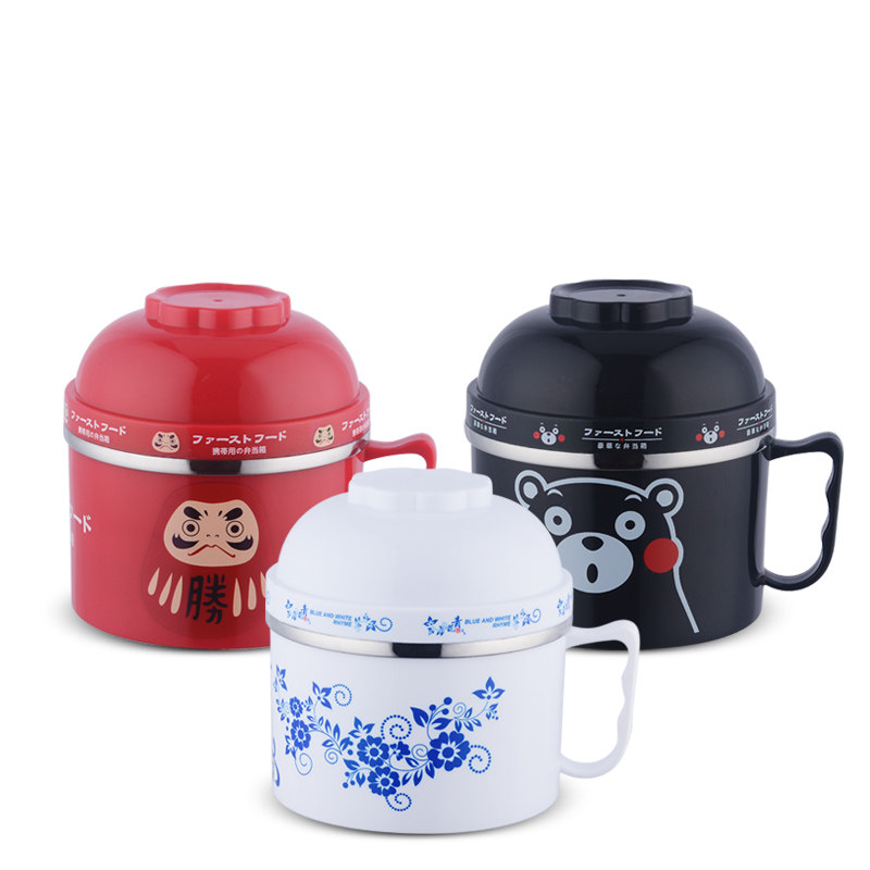 Buy Snack student canteen Cup stainless steel ricecylinder two stage isolation tropical gairi