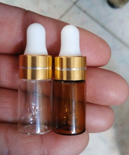 3ml玻璃精油瓶迷你装3毫升滴管玻璃瓶精油瓶拉管玻璃滴管瓶