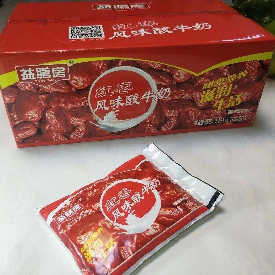 益膳房酸奶生牛乳发酵红枣好喝营养150g15袋