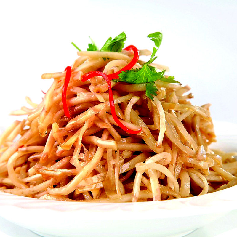 河南特产手工芥丝芥菜丝420g*5袋榨菜泡菜疙瘩下饭菜 诸城辣丝子