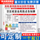 空压机安全风险点告知牌卡危险源预防措施机械设备操作车间生产标识牌标志标示指示警告标语提示贴纸警示定制