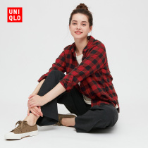 Uniqlo Women's Flannel Plaid Shirt (Long Sleeve) 432610 UNIQLO