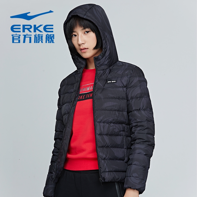 鸿星尔克保暖防风衣女运动羽绒服2019秋冬季新款女子外套夹克棉服|ruв категории спортивный костюм/досуг одежды, спортивный пиджак/пальто - от Buy2taobao.com для оказания профессиональной услуги покупки агента Taobao