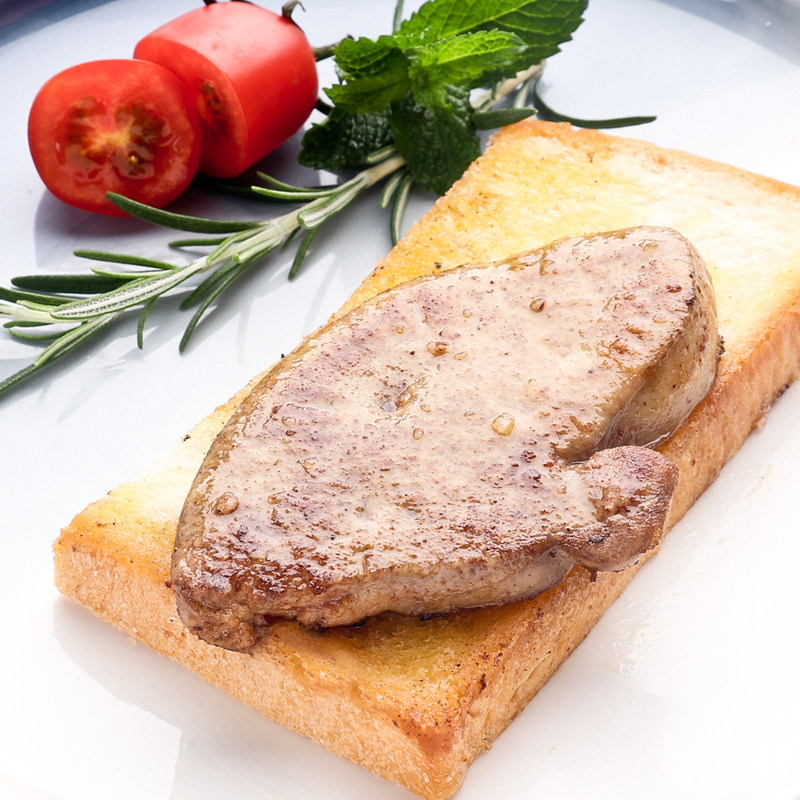 艾斯庄园鹅肝切片新鲜冷冻宝宝辅食鹅肉a级法式生肝儿童速冻整只