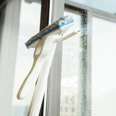 日本进口玻璃窗纱窗清洁刷多功能玻璃刷伸缩杆玻璃刮玻璃擦清洁器