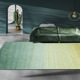 沙发客厅茶几绿色地毯现代简约卧室床边毯房间家用渐变地垫可定制