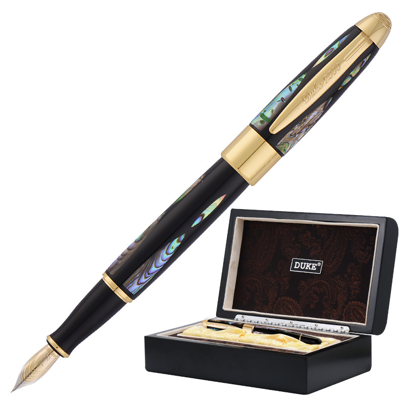 钢笔女生专用复古duke德国公爵14k金笔尖钢笔墨囊可替换墨水l练字美工