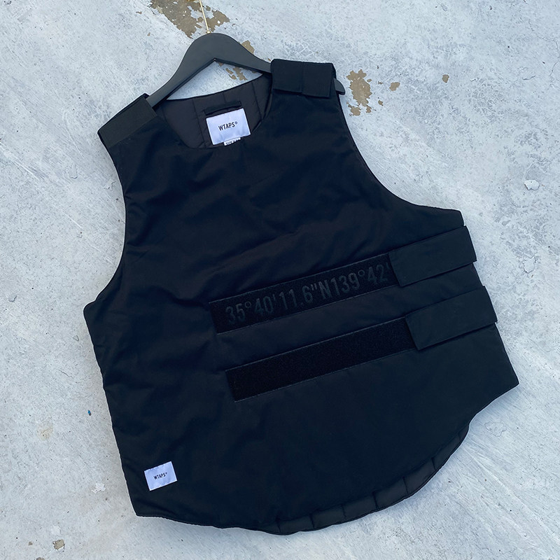 22aw wtaps日系春秋冬季复古工装宽松保暖城市机能战术马甲棉背心