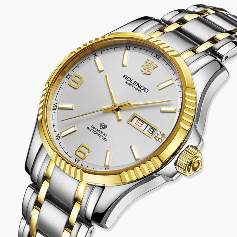 罗兰度男士机械手表