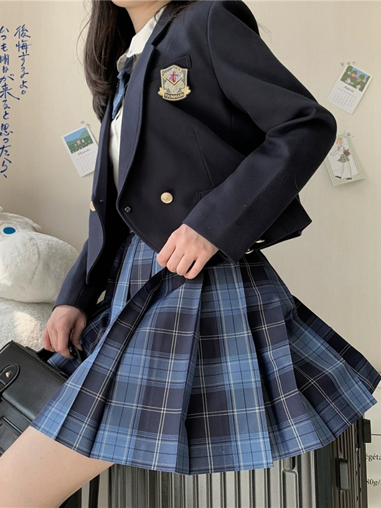 jk原创正版西装外套制服外套时尚秋冬女高学姐学生学院风校服