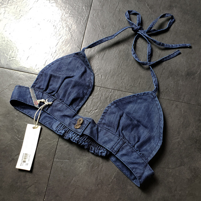 010001 女款 意大利柴油 牛仔 水洗效果 比基尼泳衣