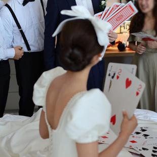 整蛊超大扑克牌堵门结婚游戏接亲耍大牌拍照道具婚礼新郎纸牌创意