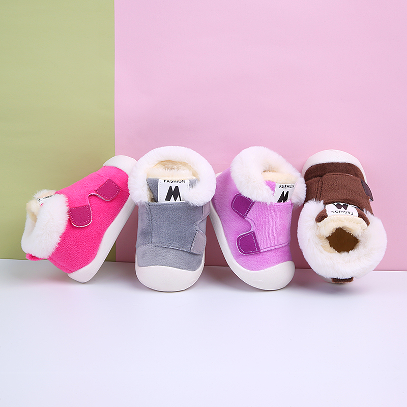 冬季棉鞋男宝宝鞋女1一3岁2软底0童鞋婴儿鞋子6-12个月学步鞋保暖