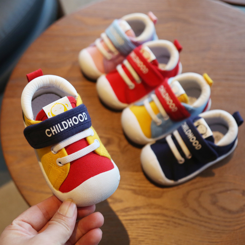 学步鞋女宝宝鞋子春秋季男童0-1-2一3岁幼婴儿鞋单鞋软底布鞋小童