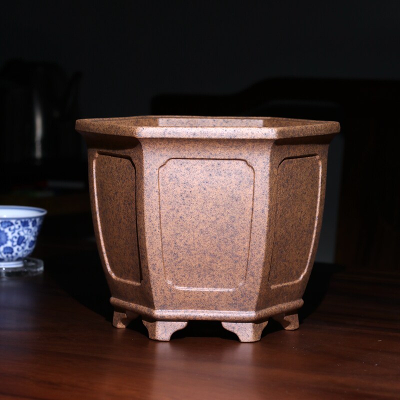 玖紫轩紫砂花盆的优惠券大全—玖紫轩大号紫砂兰花盆精品潘涛工作室手