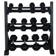 Home Mini Three-Tier Dumbbell Rack Set Fitness Equipment Stand