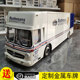 舒克Schuco 1:18 奔驰 O317 K 保时捷赛车运输车模型 Rothmans