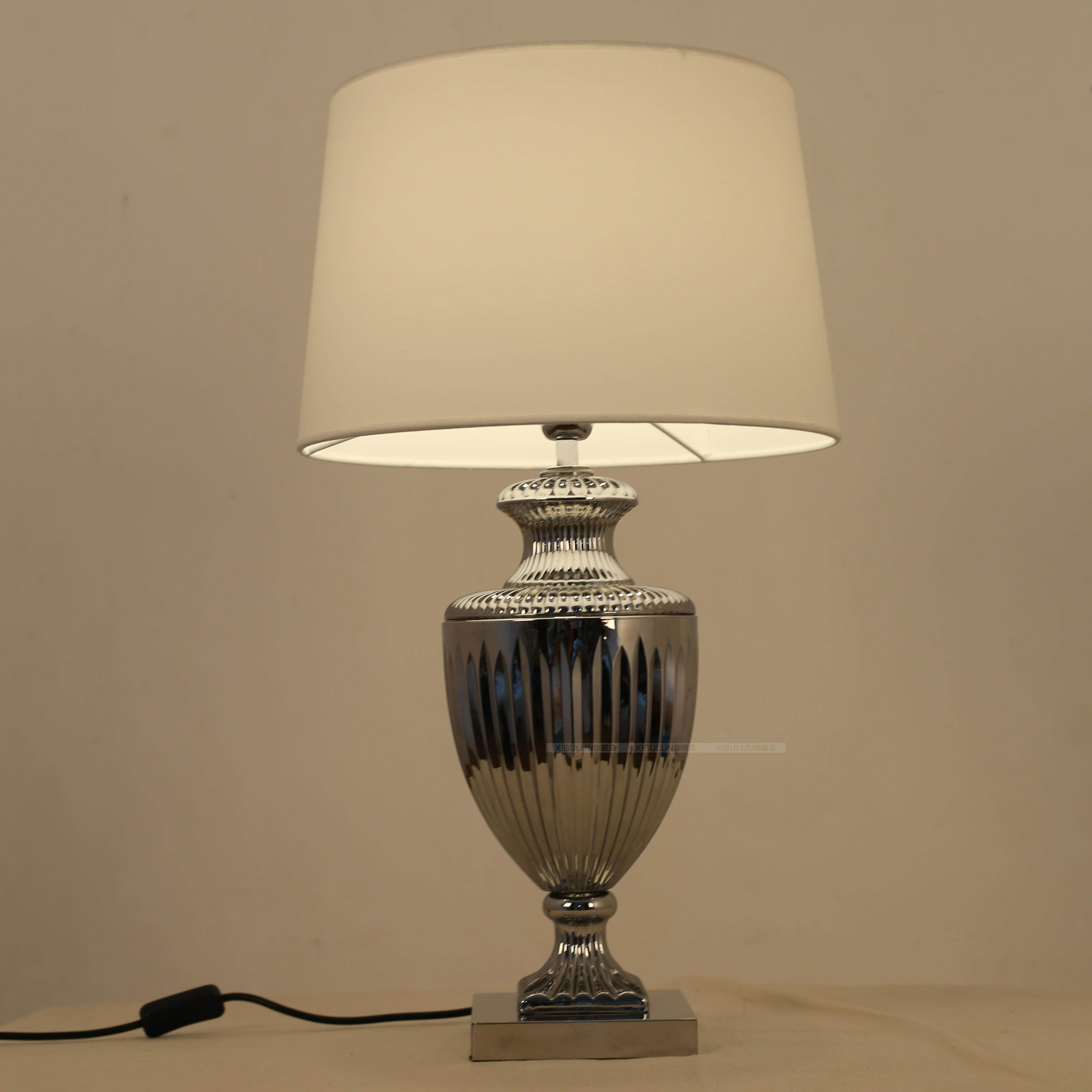 简欧宜家台灯卧室书房台灯酒店会所奖杯水晶台灯新中式定制台灯