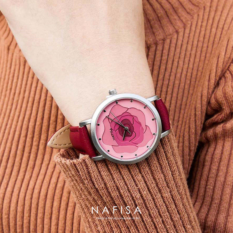 nafisa娜菲莎出口艺术创意设计女性女生女士女大中学生时尚手表