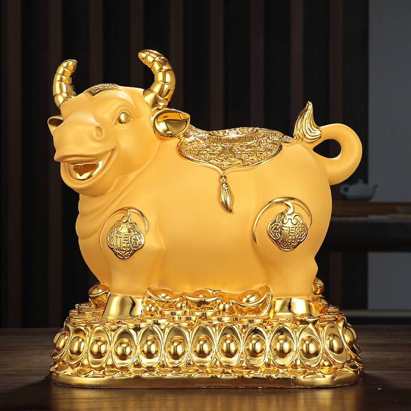 超大号牛存钱罐2022年新款金牛儿童储蓄罐成人储钱罐只进不出2021