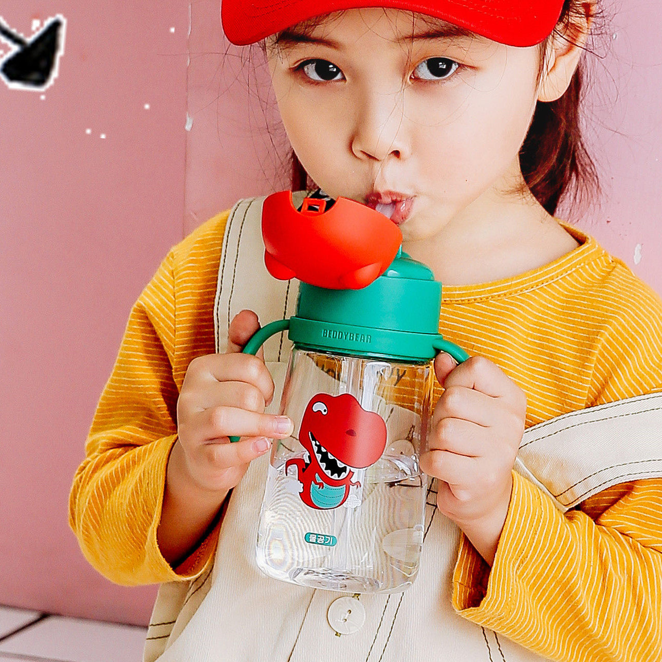 儿童水杯 吸管杯 防摔 透明大额优惠券