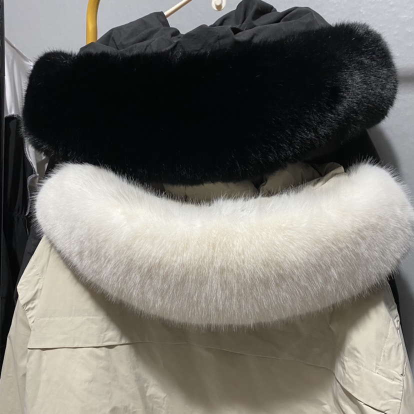 狐狸毛大毛领羽绒服