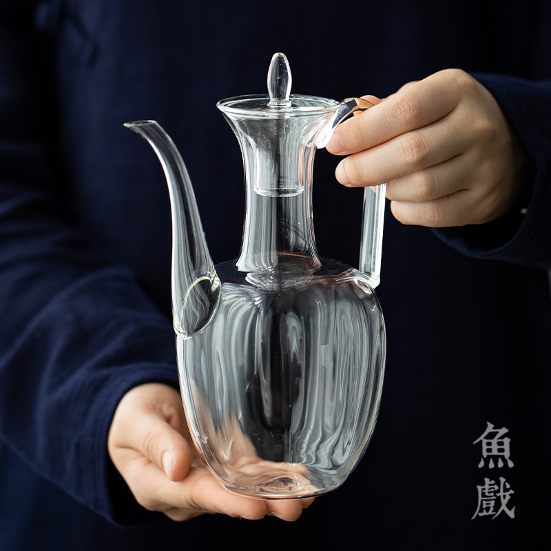 玻璃执壶仿宋贵妃耐热泡茶器茶壶泡绿茶专用茶具烧水水壶单壶宋壶