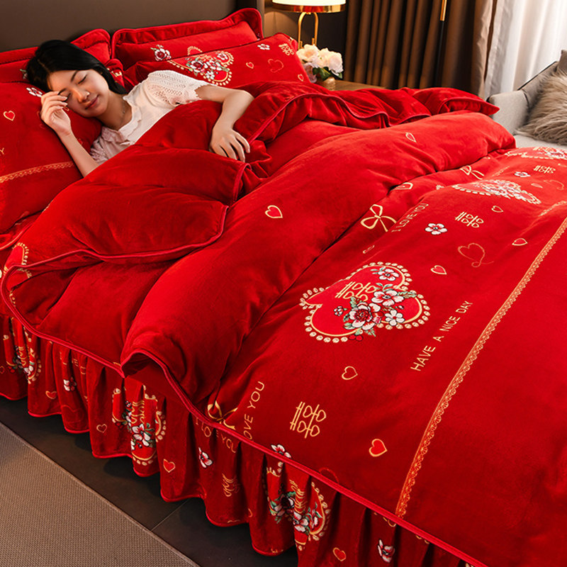 床上四件套结婚