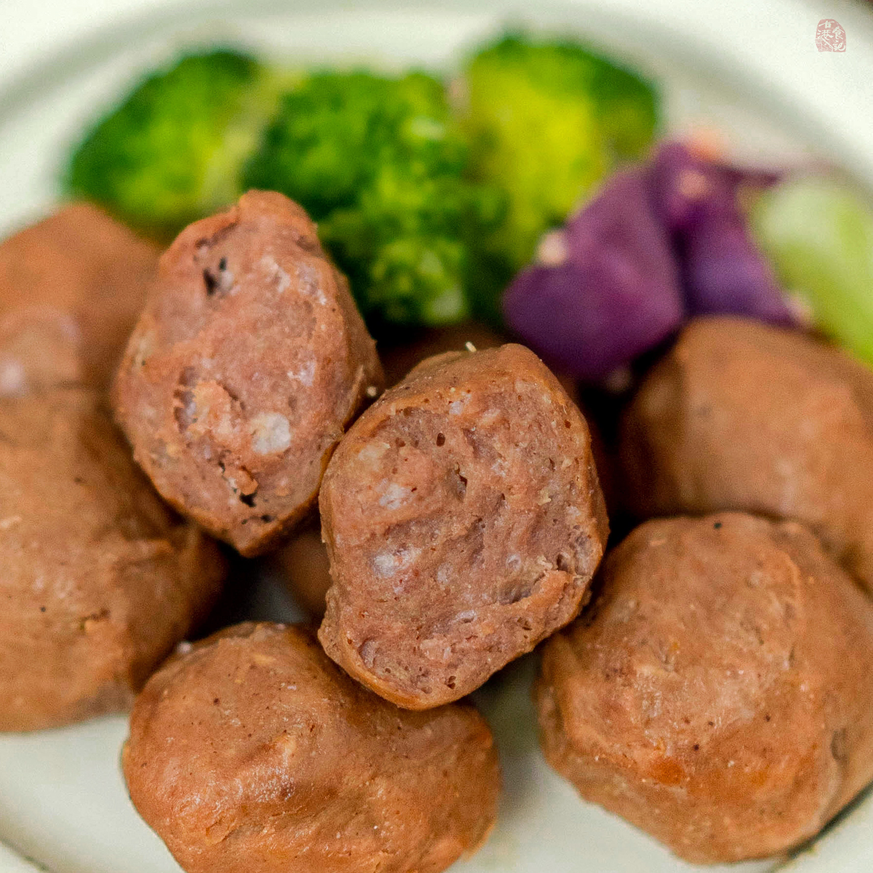 牛肉丸即食_即食潮汕牛肉丸  手打卤香牛筋丸子食材独立包装110g|古港