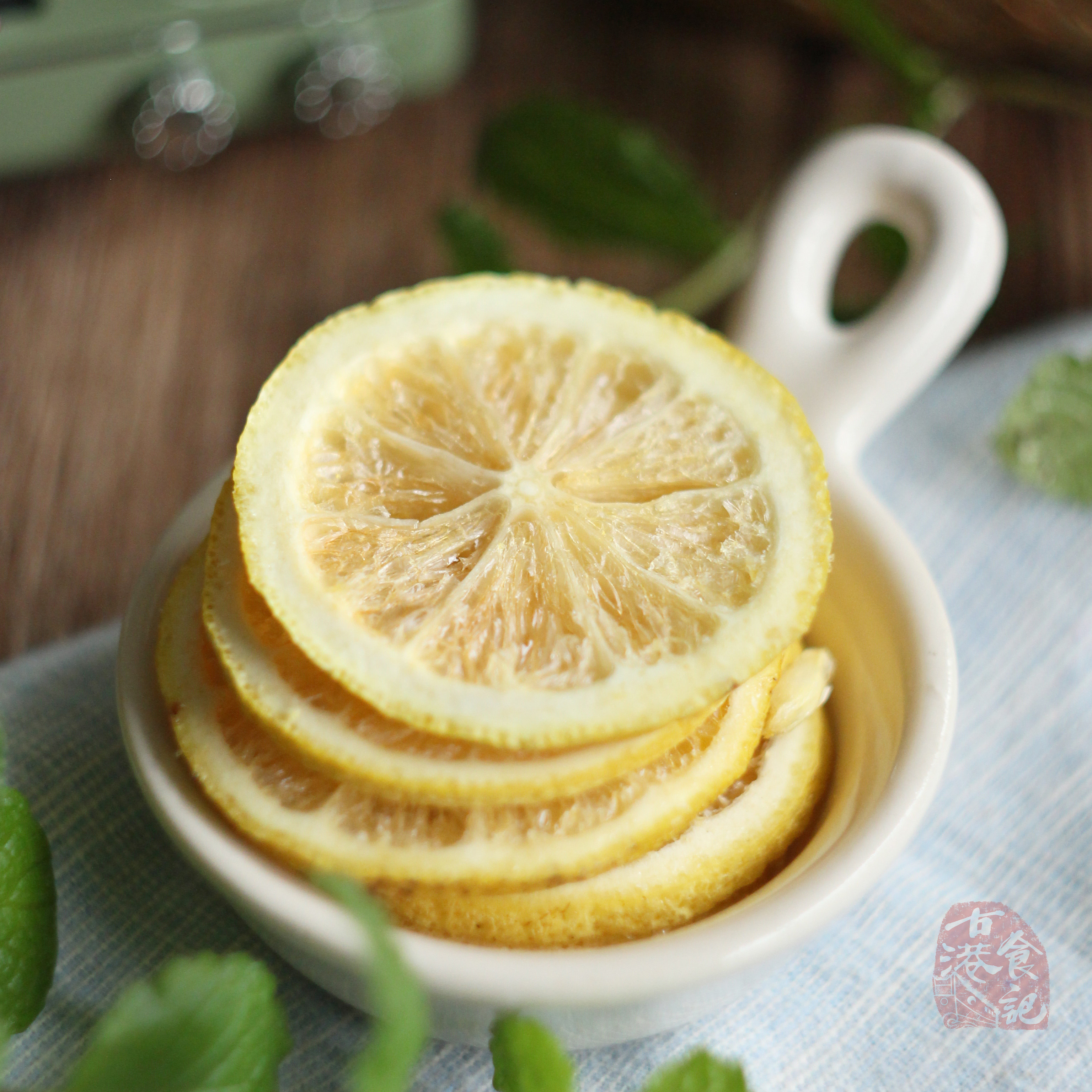 热销蜂蜜柠檬干即食_古港食记|蜂蜜冻干柠檬片 即食柠檬泡水水果茶