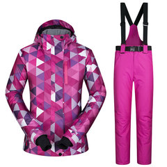 滑雪服女套装韩国单板冬季加厚保暖户外大码防水透气双板滑雪衣