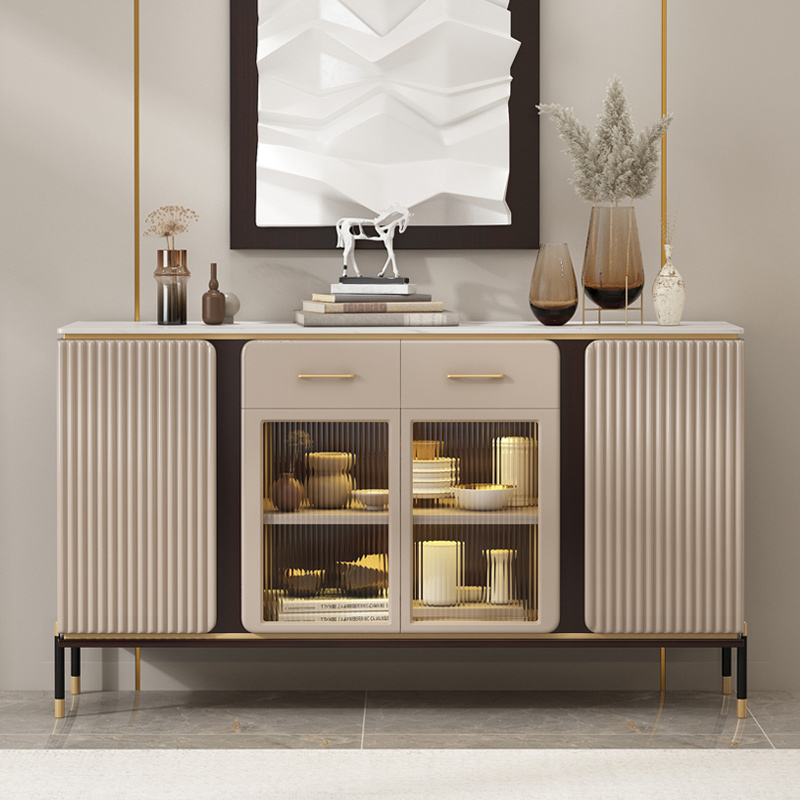 轻奢餐边柜窄型现代简约超薄厨房储物柜小尺寸客厅玄关柜25cm30cm