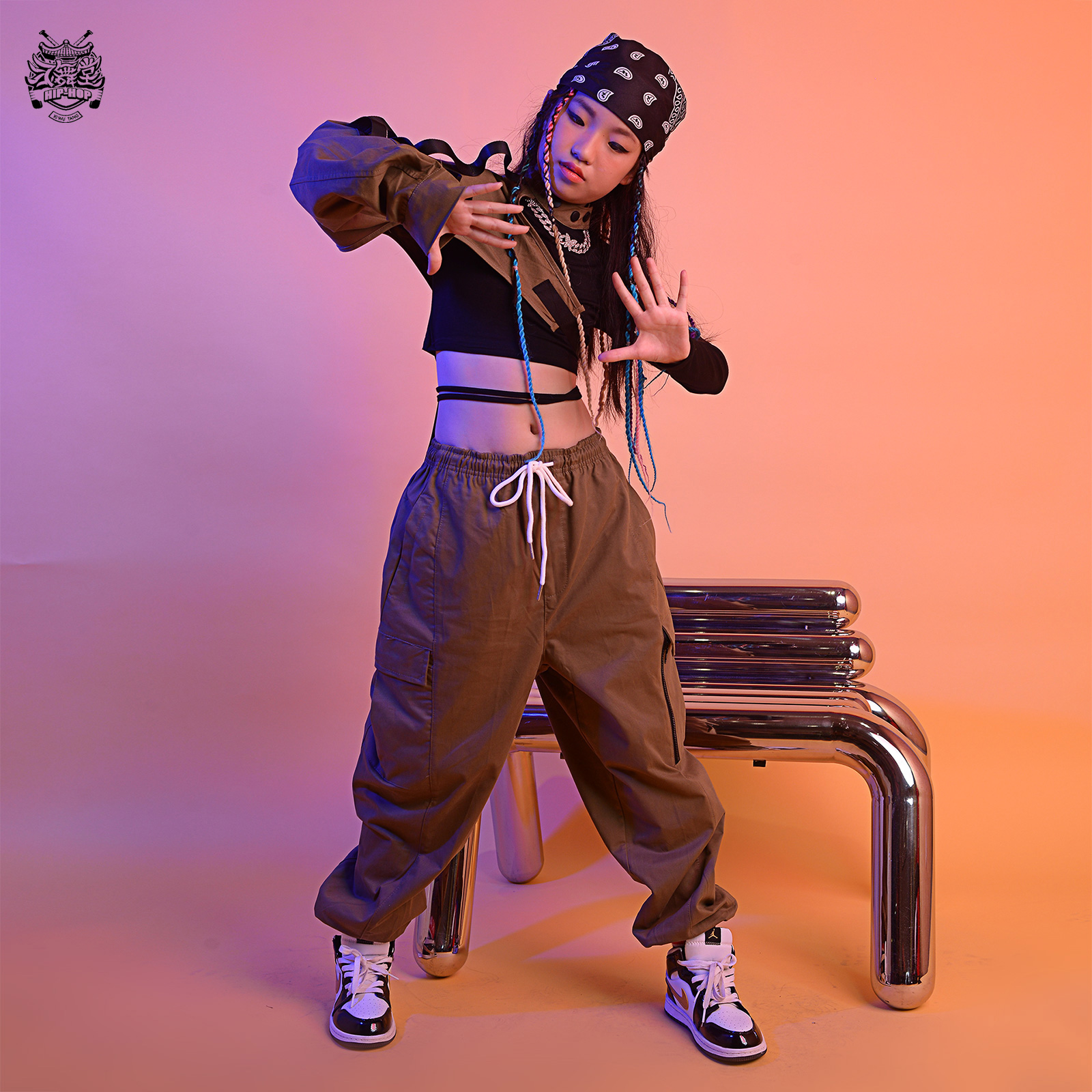 儿童街舞潮服少儿hiphop演出走秀