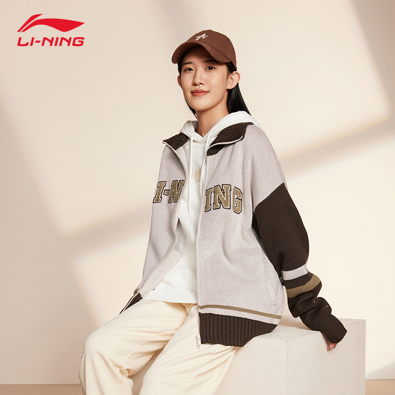 LI-NING/李宁秋季运动生活系列外套潮流宽松时尚刺绣休闲服男女款