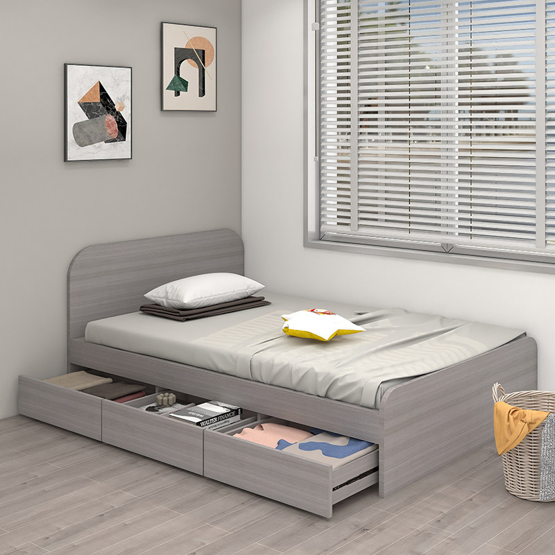 2米小户型箱体床简约现代家用成人收纳储物小床
