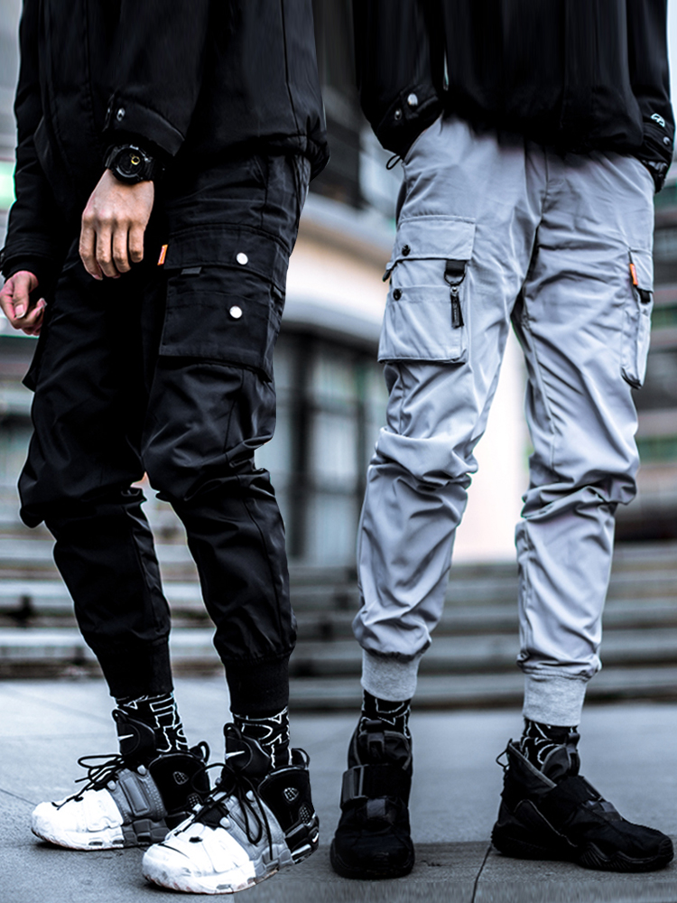 killwinner多功能口袋束脚工装裤牌运动休闲裤国潮工装长裤男