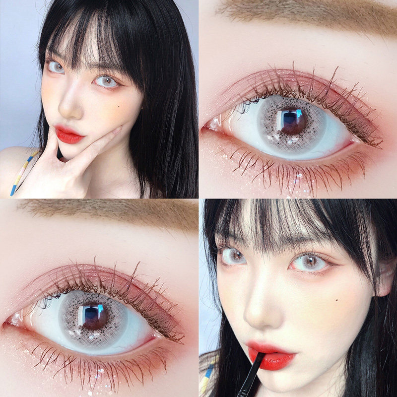 batis双灰混血cos美瞳年抛半年抛日抛大小直径142隐形眼镜润瞳em