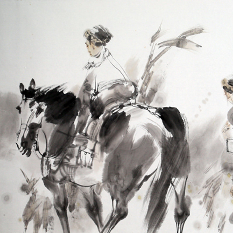 赵星-骑马图