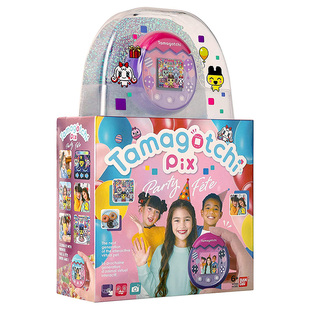 万代拓麻歌子tamagotchi Pix儿童电子彩屏宠物机女孩游戏机玩具