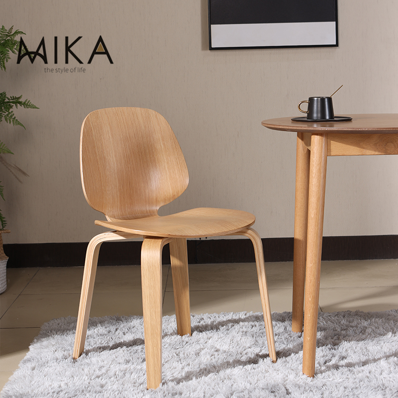 北欧实木餐椅现代简约设计师椅休闲咖啡厅椅子家用餐厅椅