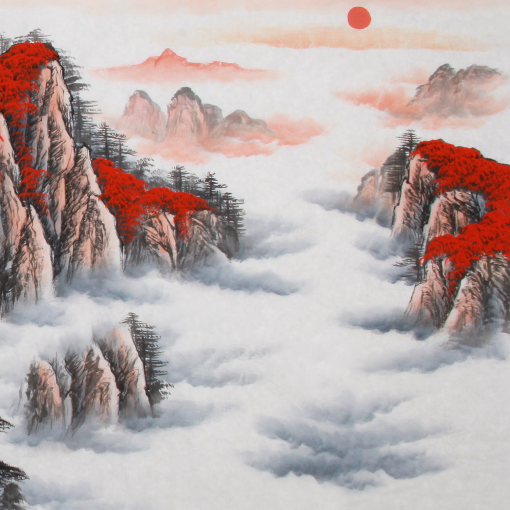 赵弘《精品山水系列小六尺 鸿运当头》