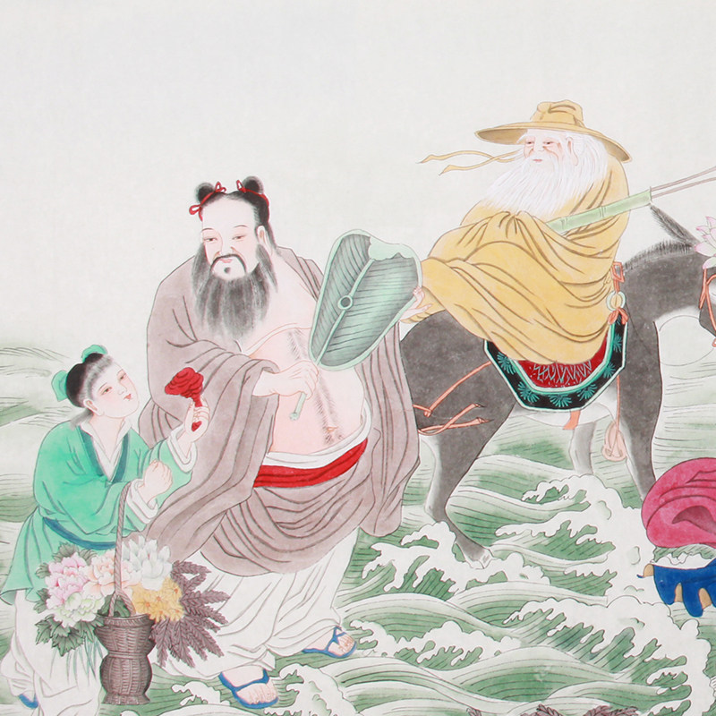 秦敬斌 《六尺精品工笔人物八仙过海》国家一级美术师