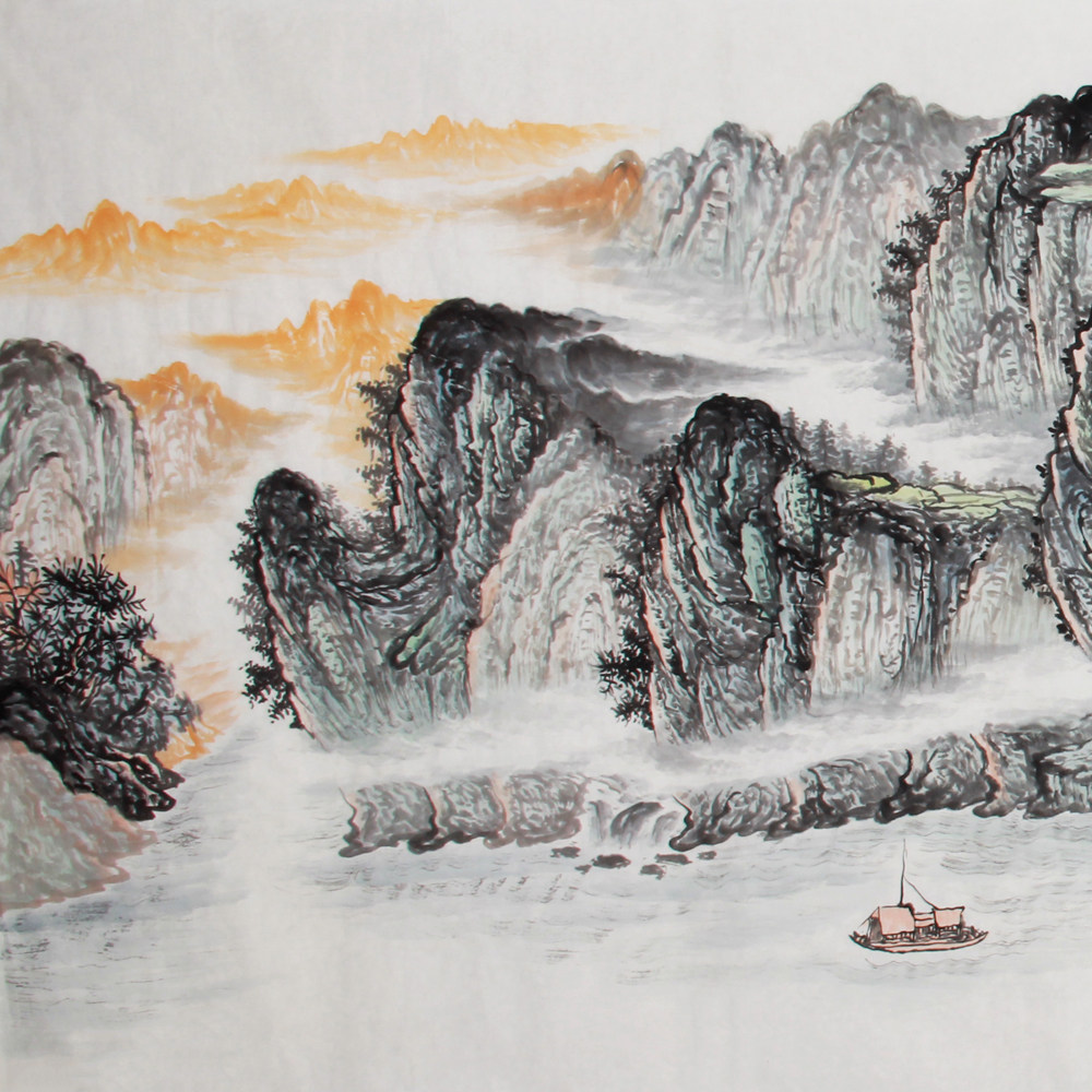 杨光华《精品山水小六尺系列 山居秋气清》