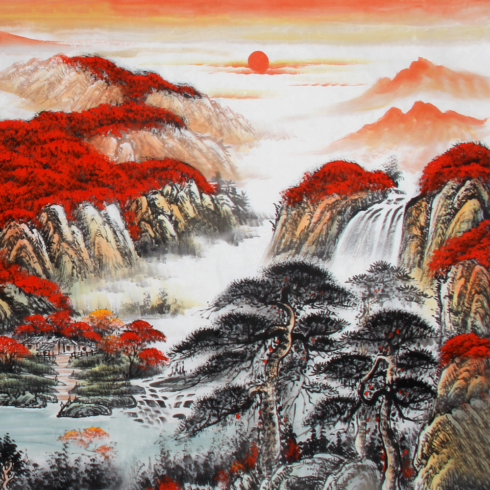 赵弘《精品山水小八尺 鸿运当头》