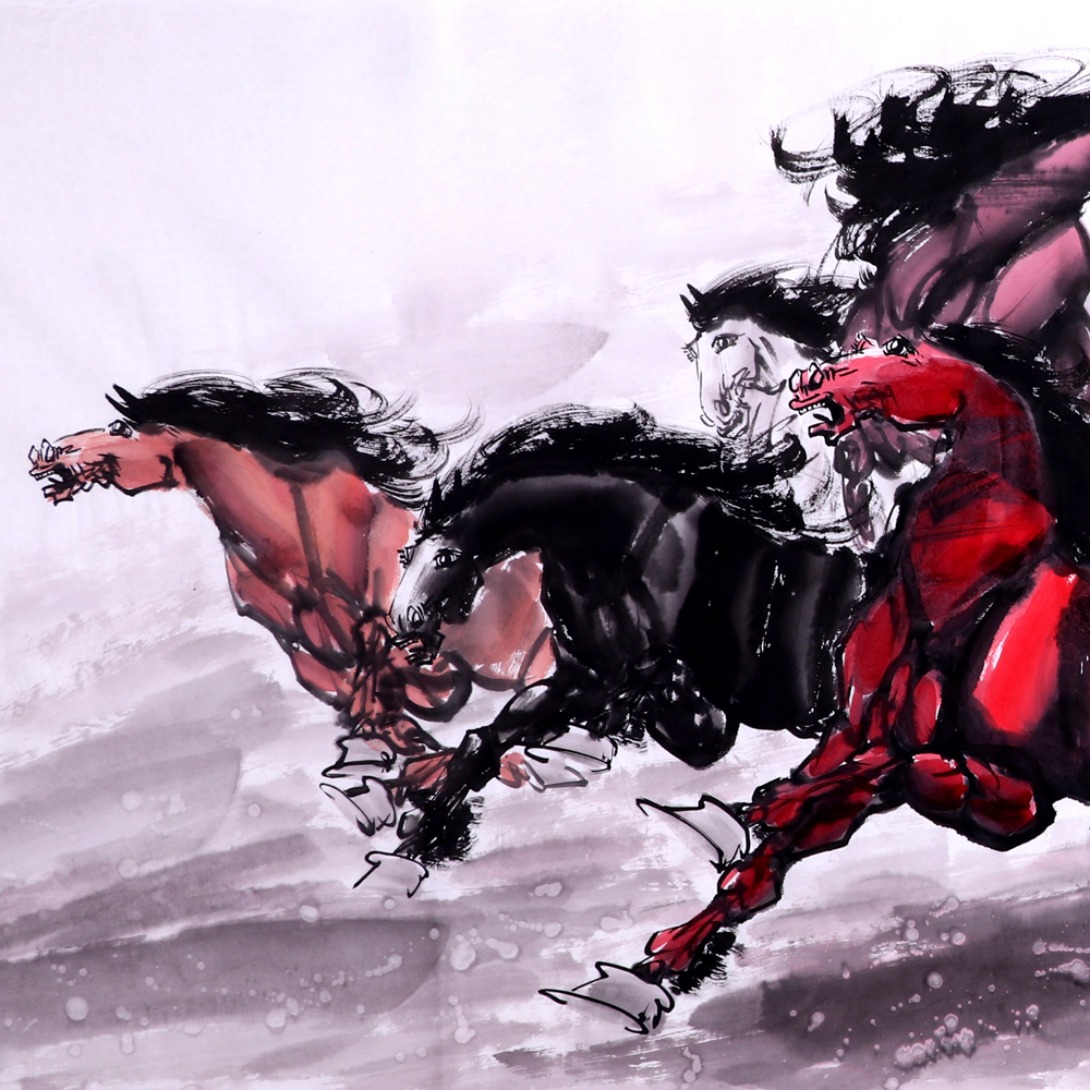 谭乐丹《精品马系列小六尺 马到成功》