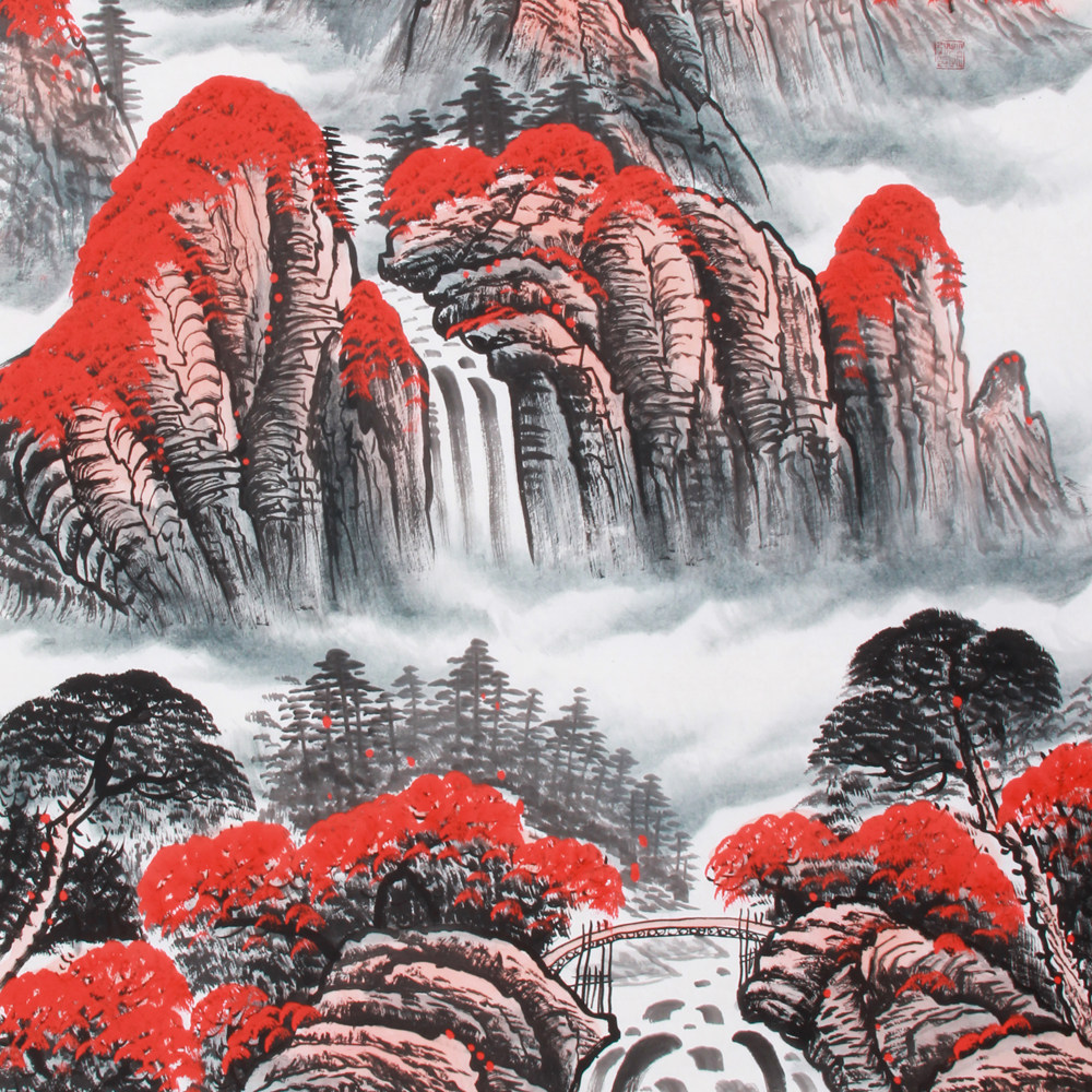 赵弘《精品四尺山水系列 鸿运当头》