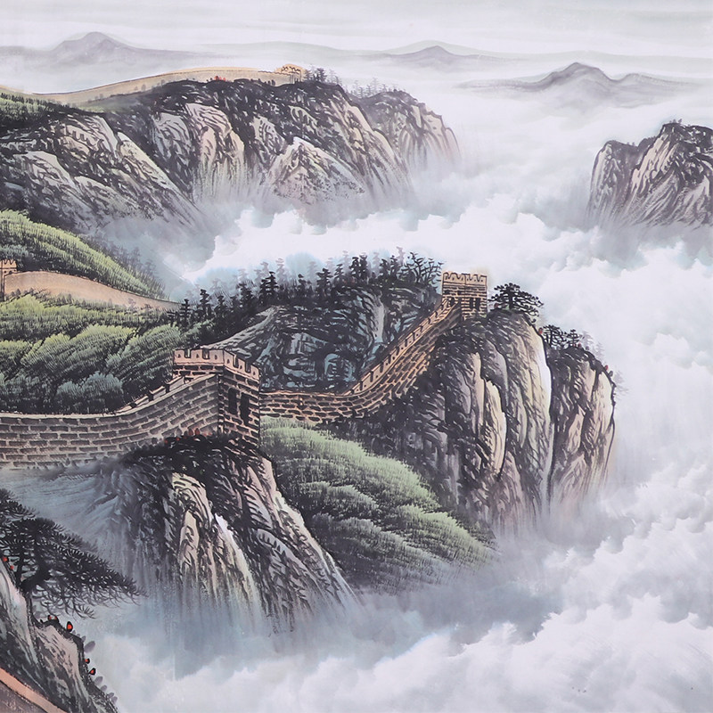 薛伯年《精品山水系列小六尺 万里雄风》